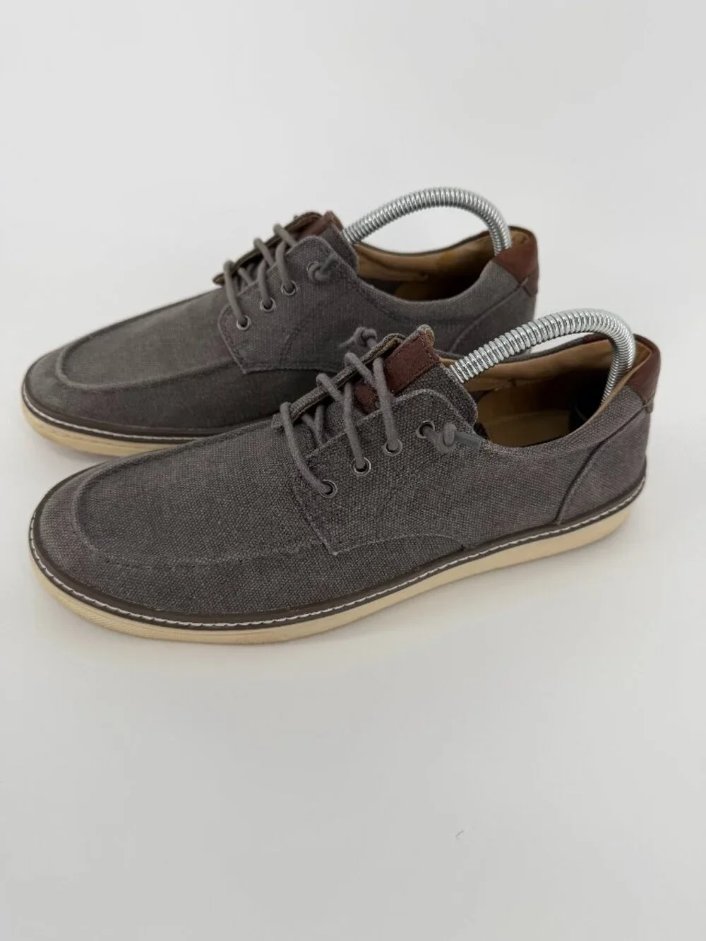 Johnston & Murphy Gray Canvas Casual Oxford Shoes Men’s 8.5
